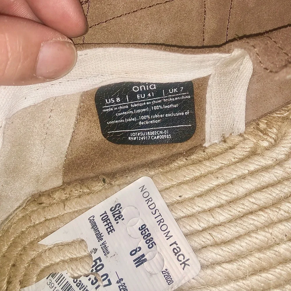 Onia never worn